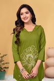 Premium Embroidered Viscose Rayon Co-Ord Set