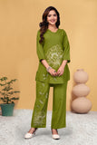 Premium Embroidered Viscose Rayon Co-Ord Set