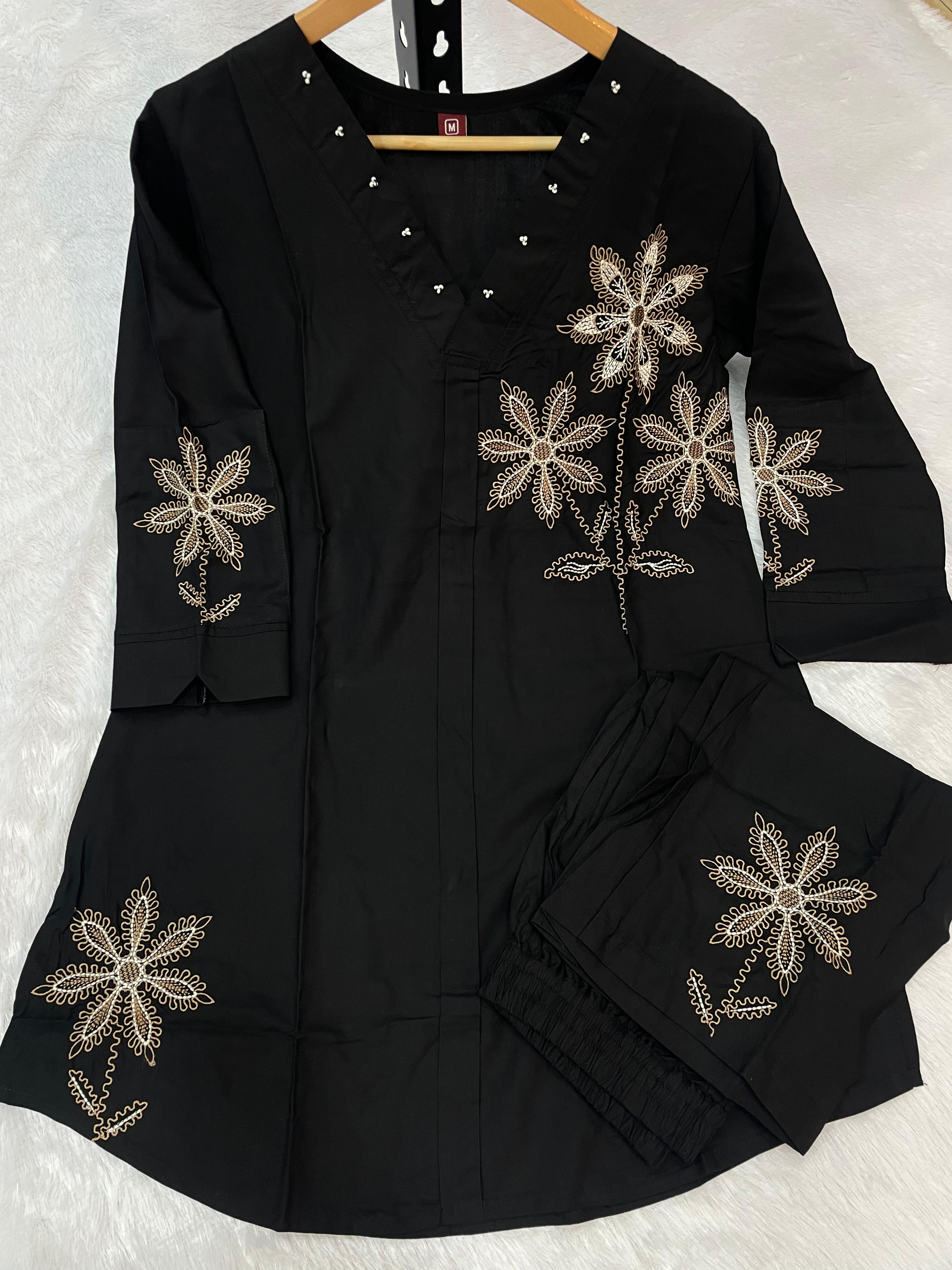 Heavy Rayon Embroidered Co-Ord Set