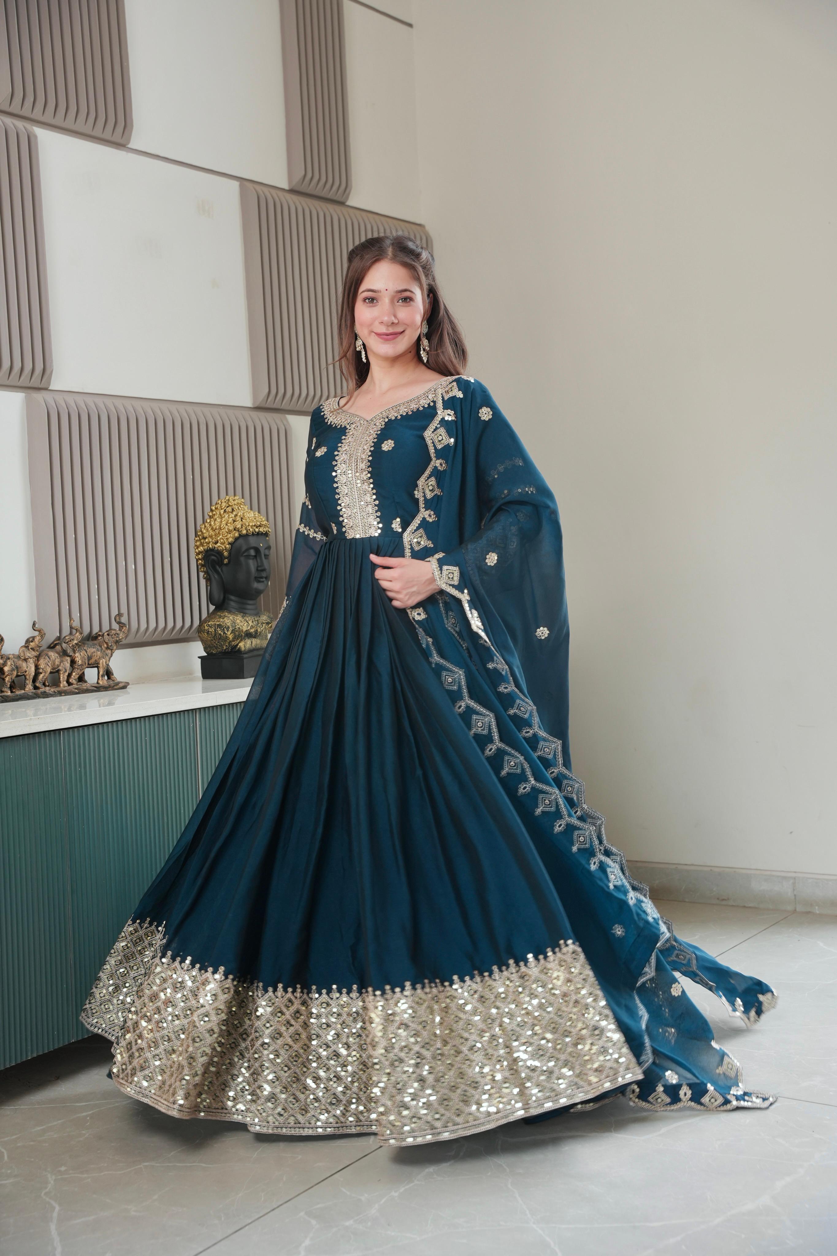 Noha Crush Silk Embroidered Gown with Dupatta – Full Stitched Festive Wear