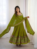 Luxury Sequin Embroidered Anarkali with Dupatta