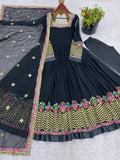 Luxury Sequin Embroidered Anarkali with Dupatta