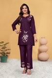 Heavy Viscose Rayon Embroidered Co-Ord Set