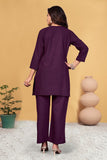 Heavy Viscose Rayon Embroidered Co-Ord Set