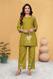 Heavy Viscose Rayon Embroidered Co-Ord Set