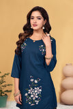 Heavy Viscose Rayon Embroidered Co-Ord Set