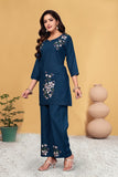 Heavy Viscose Rayon Embroidered Co-Ord Set