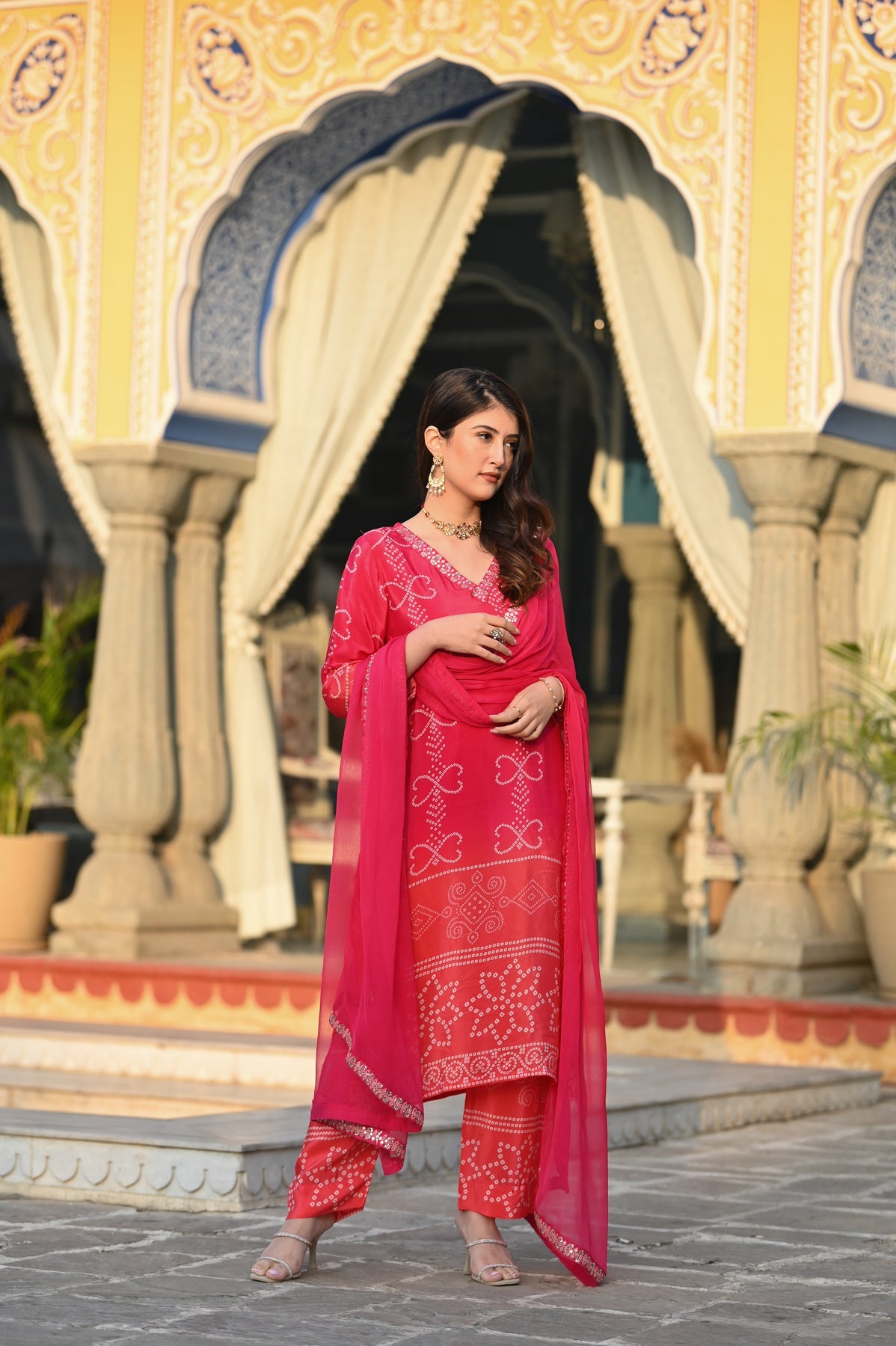 Premium Designer Kurti, Pant & Dupatta Set