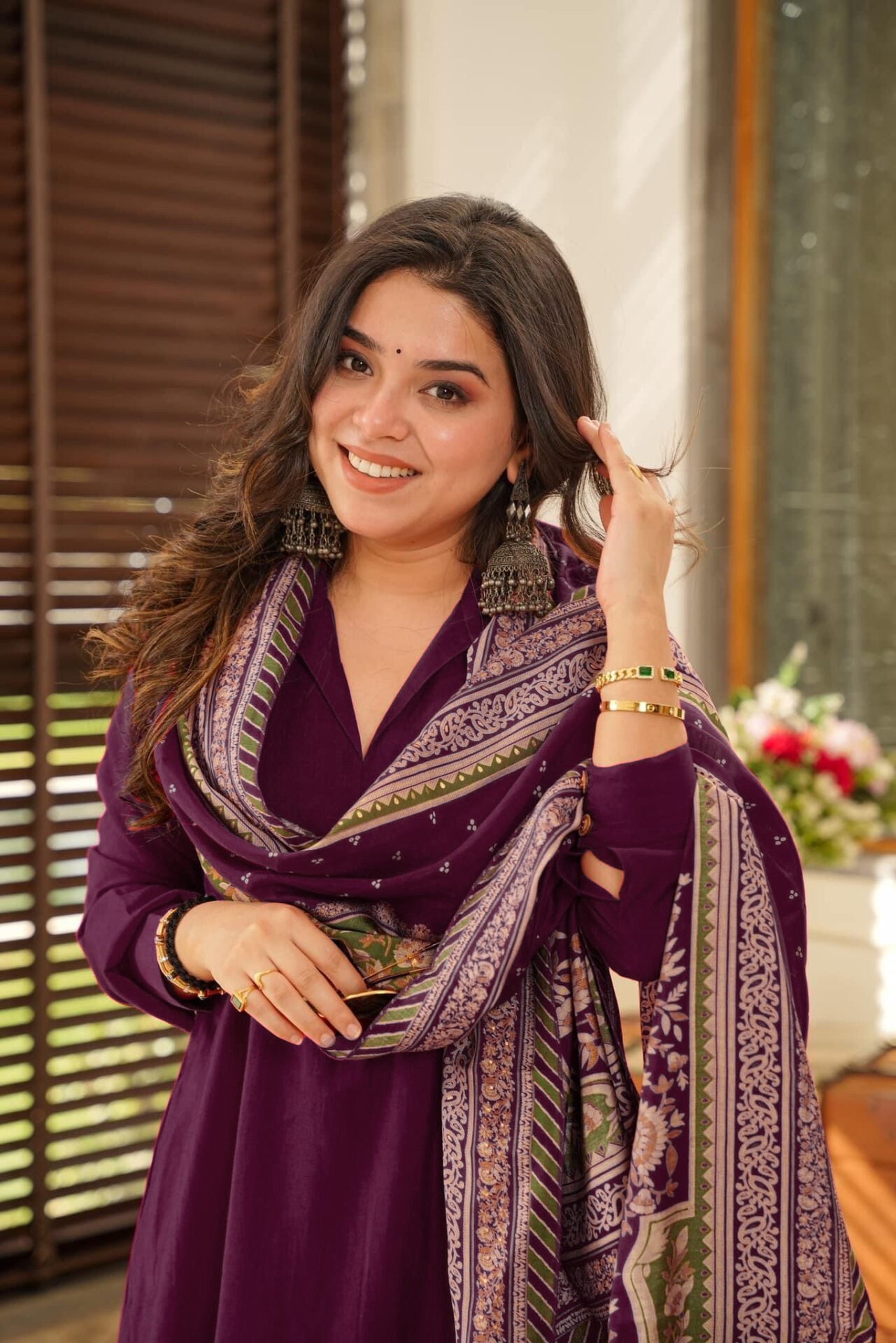 Women’s South Cotton Kurti with Pant & Chanderi Silk Dupatta