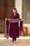 Women’s South Cotton Kurti with Pant & Chanderi Silk Dupatta