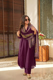 Women’s South Cotton Kurti with Pant & Chanderi Silk Dupatta